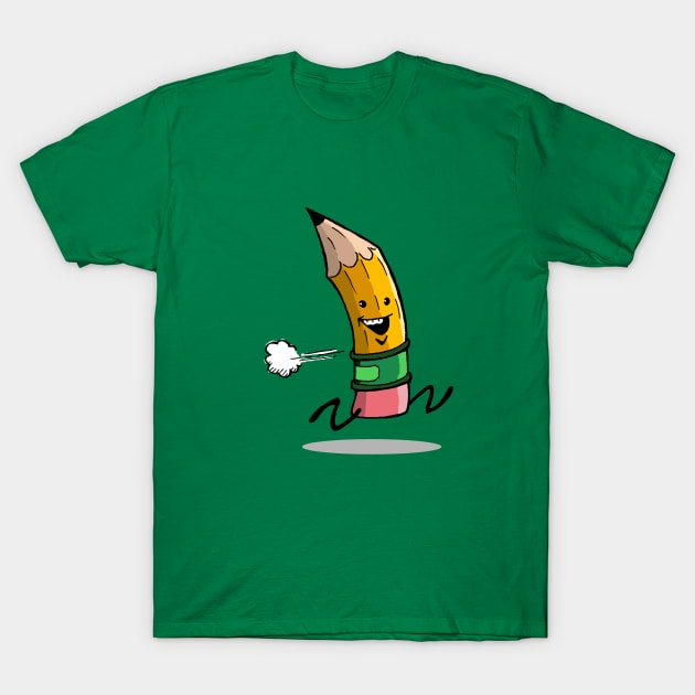 Pencil Guy T-Shirt by natebramble